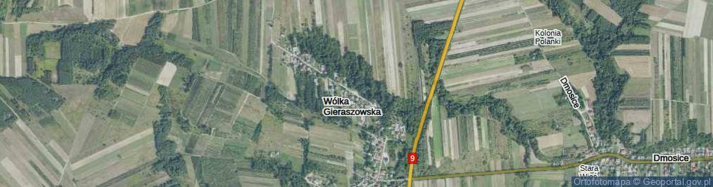 Zdjęcie satelitarne Wólka Gieraszowska ul.